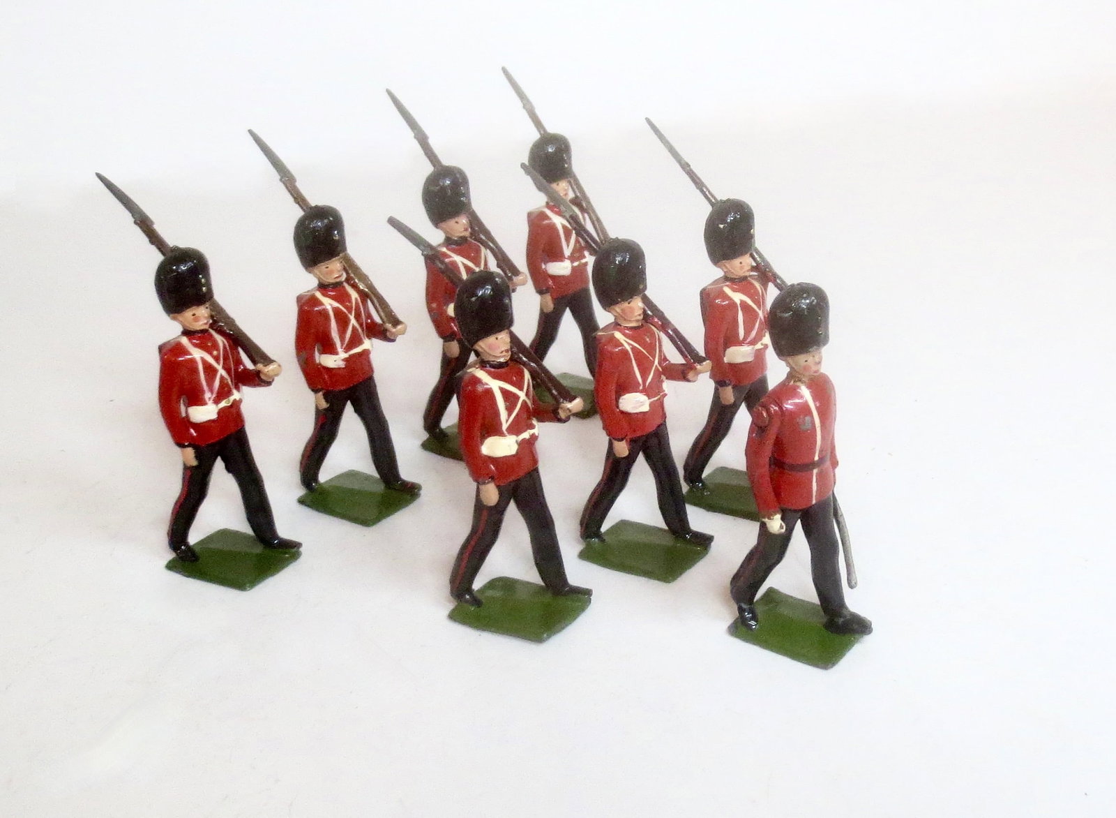 Britains #74 The Royal Welch Fusiliers: Post war issue. 8 pieces. Near mint to excellent condition. Unboxed.