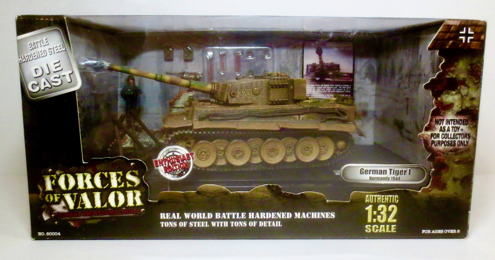 Forces of Valor #80004 German Tiger I: Normandy, 1944. Mint condition. Box good.