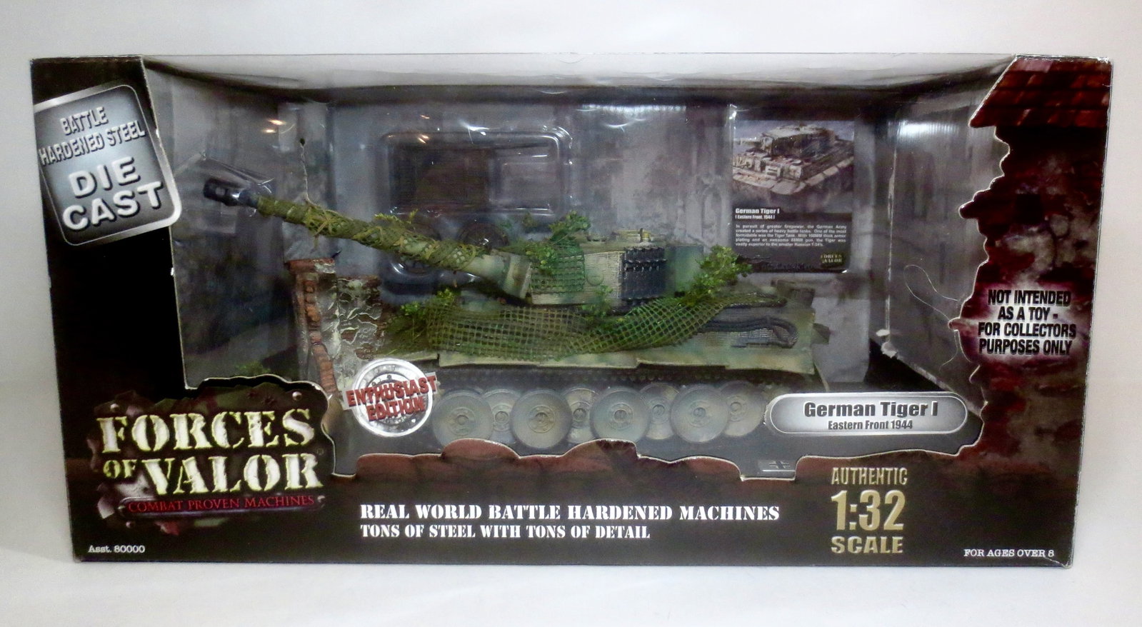 Forces of Valor #80000 German Tiger I: At The Eastern Front 1944. Mint condition. Box excellent.