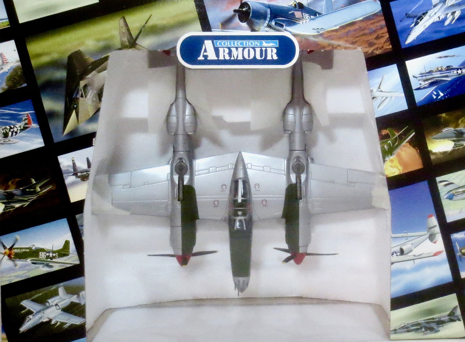 フランクリンミント　アーマーコレクション P38 lightning Heritage Mint P38J Lightning NEW Wood Model 'Sullys Hobbies