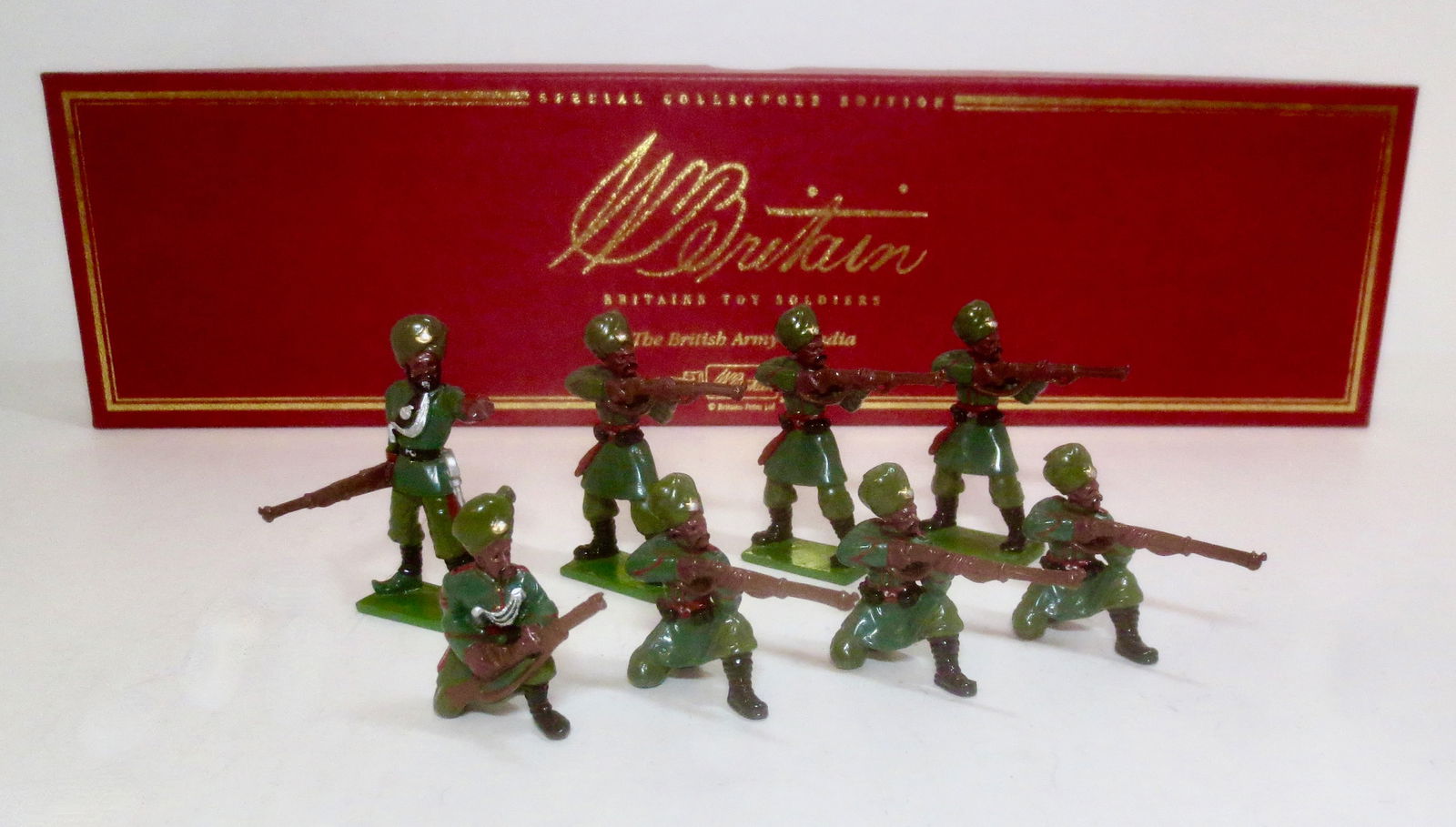 Britains #00134 The 125th Napier Rifles: Special Collectors Edition. 8 pieces. Mint condition. Box excellent.