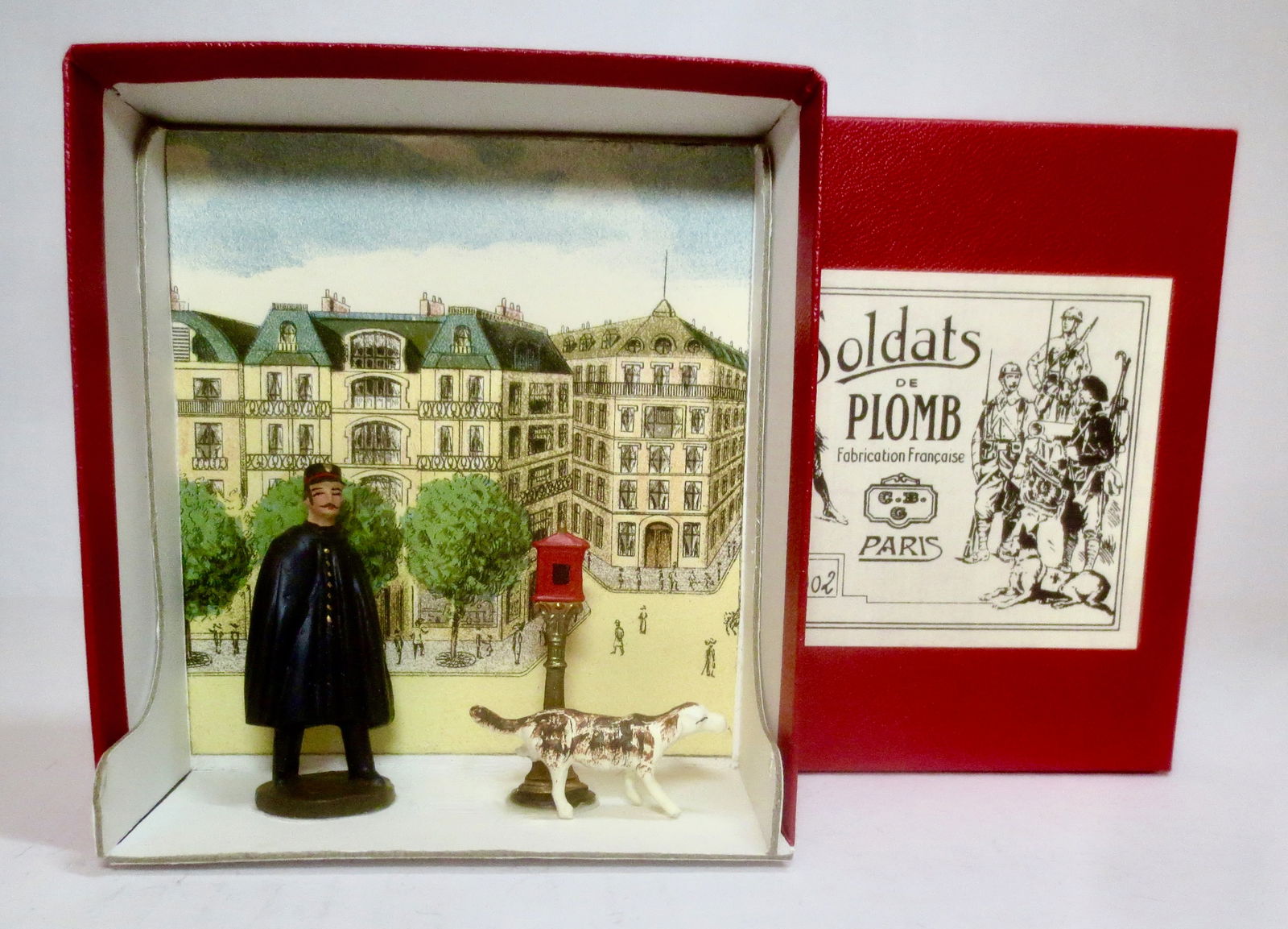 Mignot Postman With Dog "Peeing" on Post Box (1 of 1)