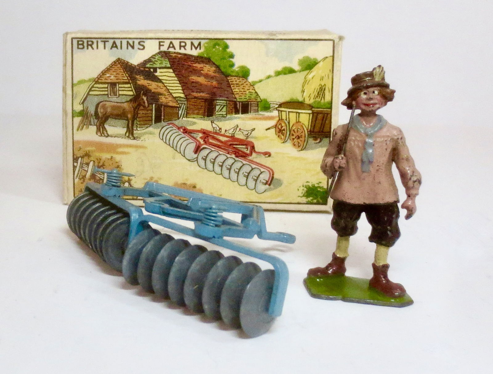 Britains Farm #135F Disc Harrow (1 of 1)