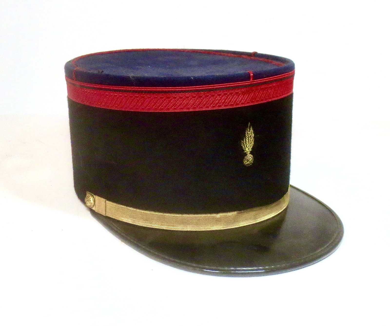 French Kepi Military Hat: 9.75" long, 6.75" wide.