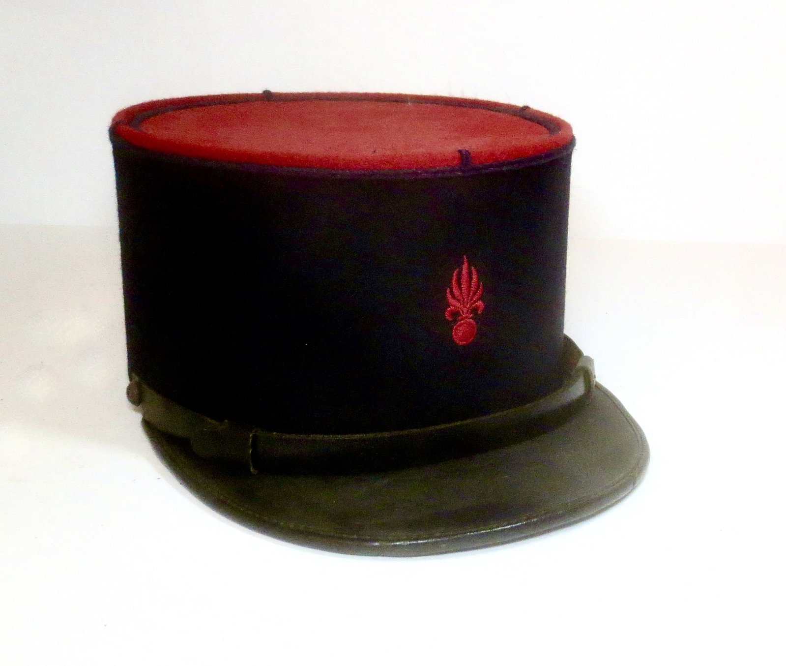 French Kepi Military Hat: 10" long, 7" wide.