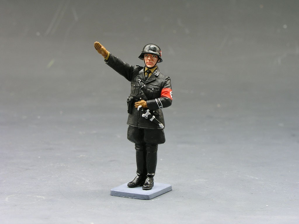 King & Country WW2 LAH 085 Algemeine SS Officer: King & Country Toy Soldiers - World War 2 - Retired Piece -LAH 085 - Parade Algemeine SS Officer Saluting. Excellent in Original Box, 1 piece