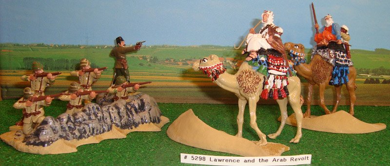Britains Set # 5298 Lawrence of Arabia: with original box. 11 pieces.