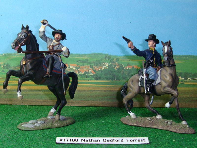 Britains Set # 17100 Nathan Bedford Forrest: with original box. 2 pieces.