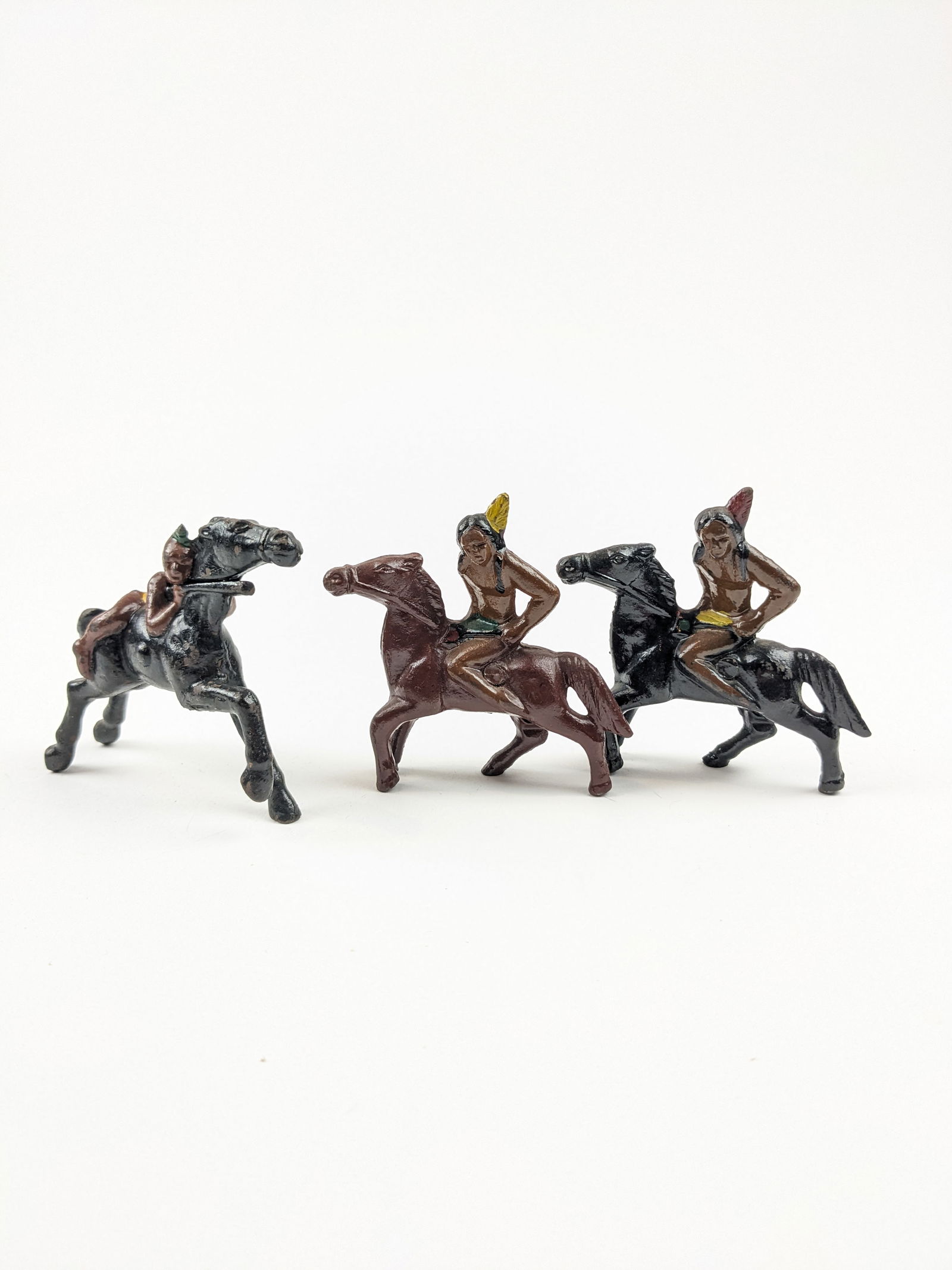 Grey Iron Mounted Indians (1 of 1)