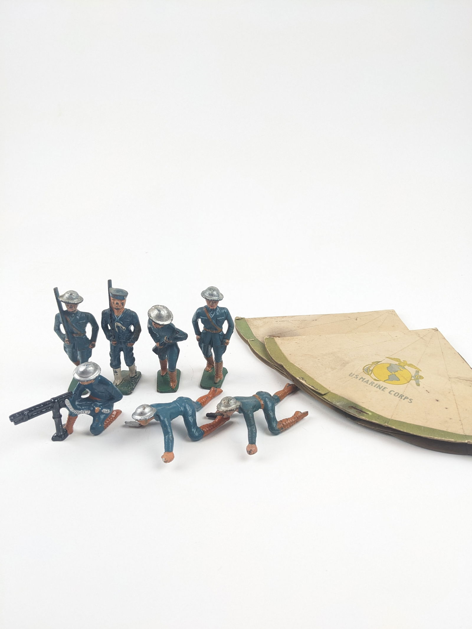 Grey Iron Naval Figures With Tent (1 of 1)