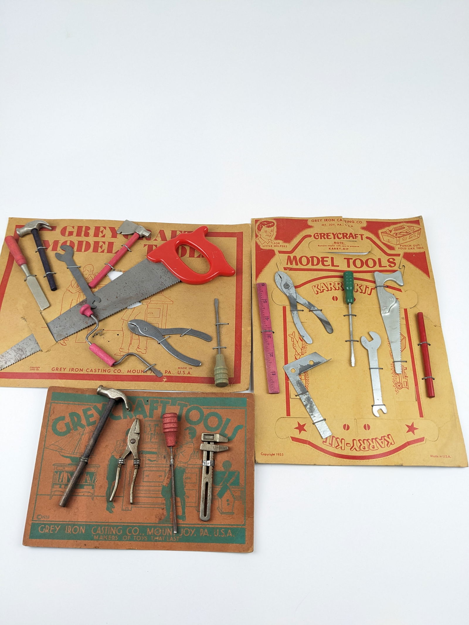 Grey Iron Model Tools On Cards (1 of 1)