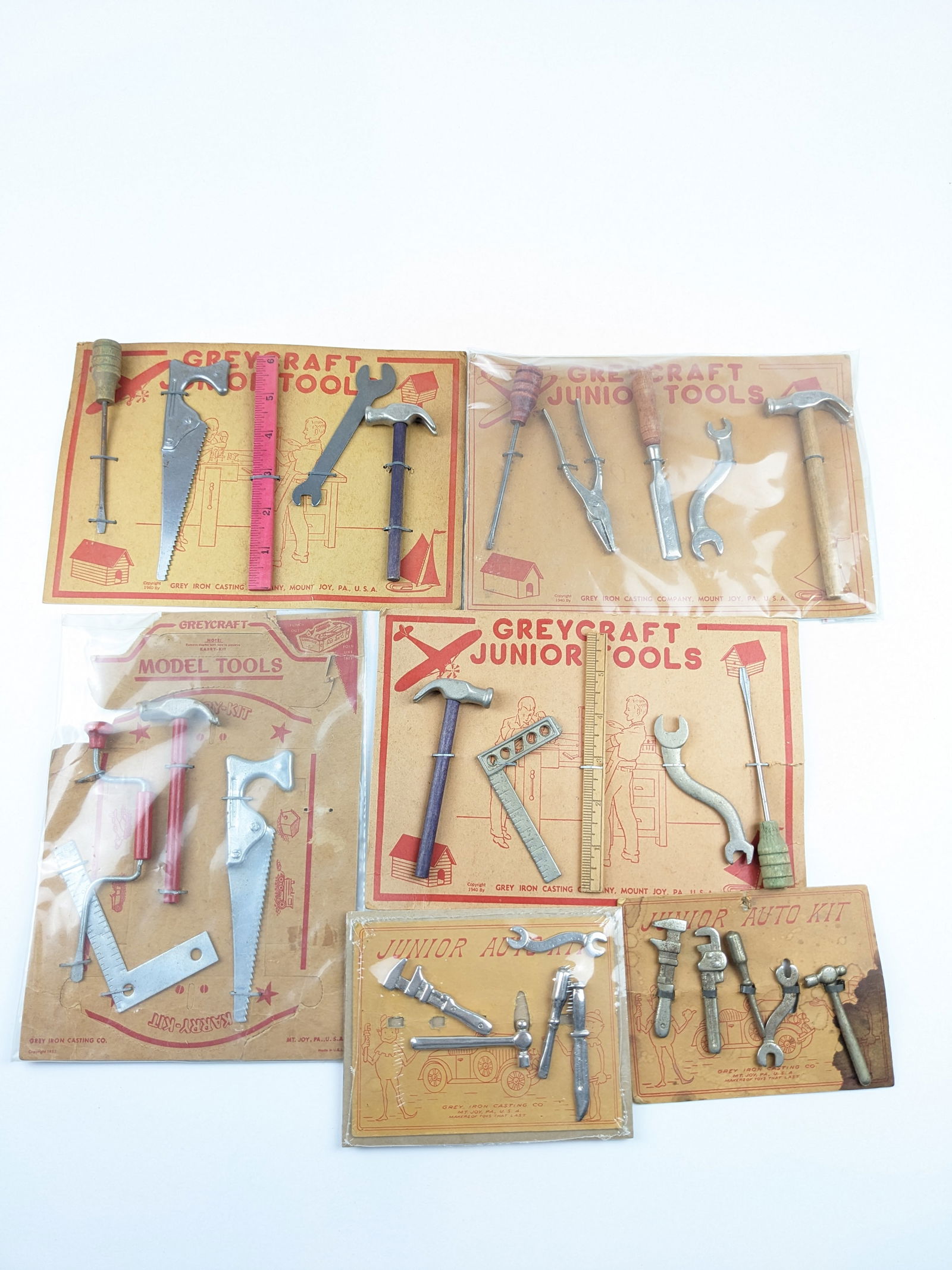 Grey Iron Junior Tools On Cards (1 of 1)