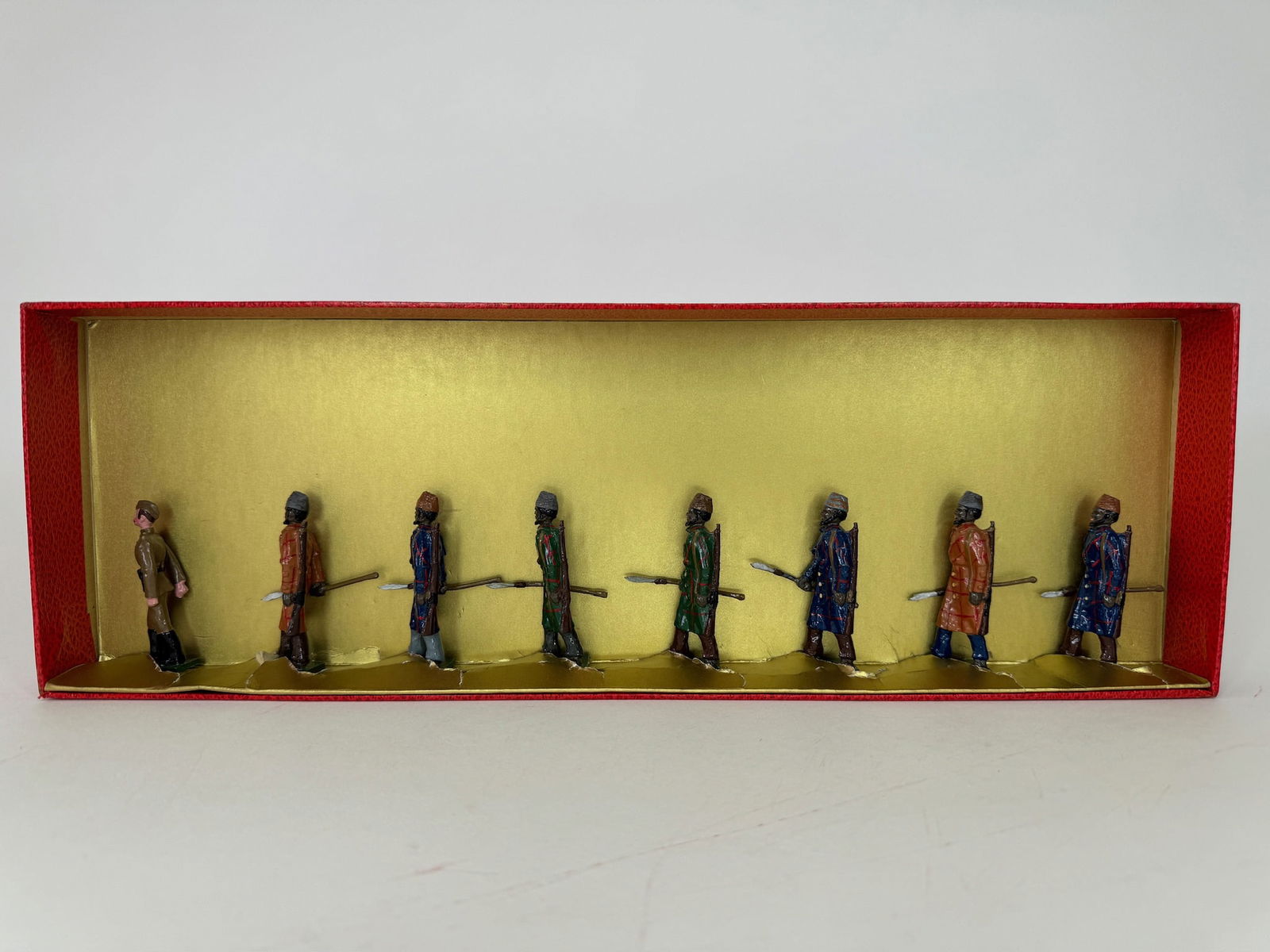 Nostalgia No 374 Mafeking Black Watch, Boer: War. 8 pieces. Missing tie card. Excellent condition. Box excellent.