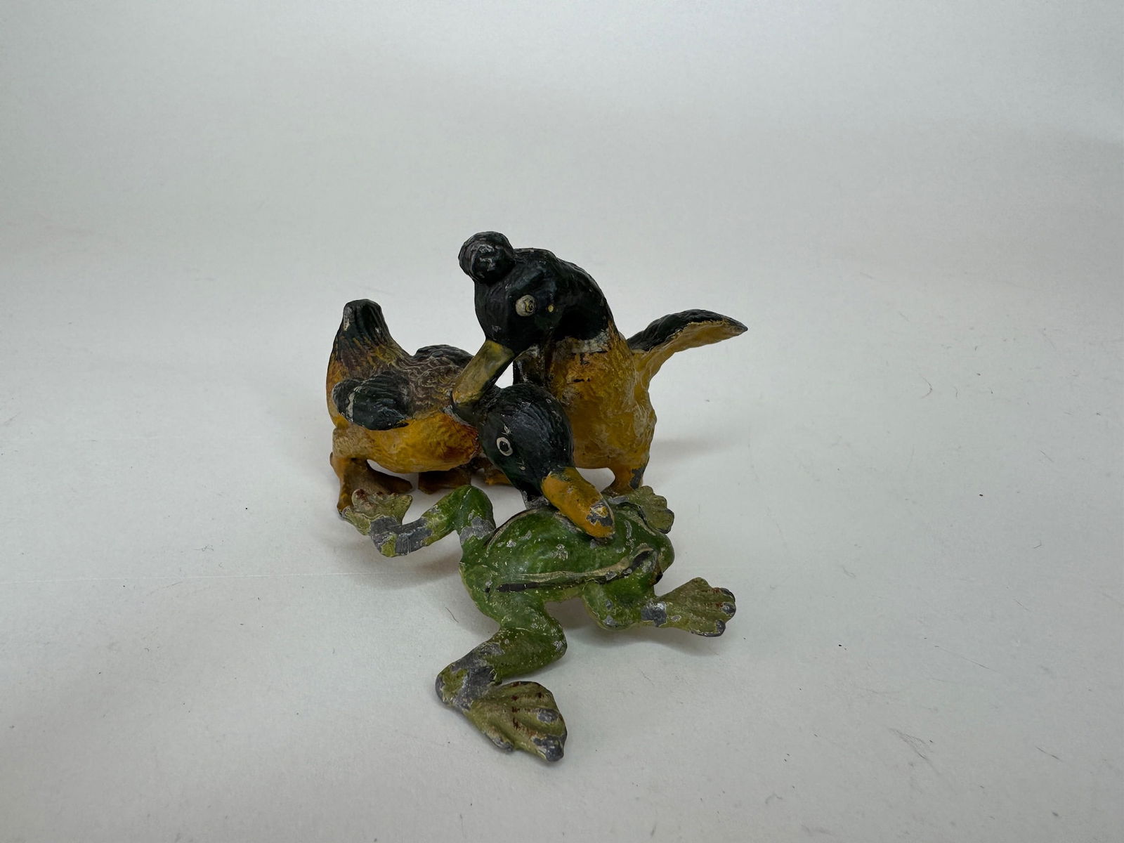 Ducks Fighting over Frog (1 of 2)