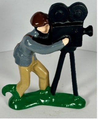 Photographer Bottle Opener: Reynolds Toys, PA; Limited Edition of 50. Aluminum. 4-1/2"T. c.1988. Catalog No. N696