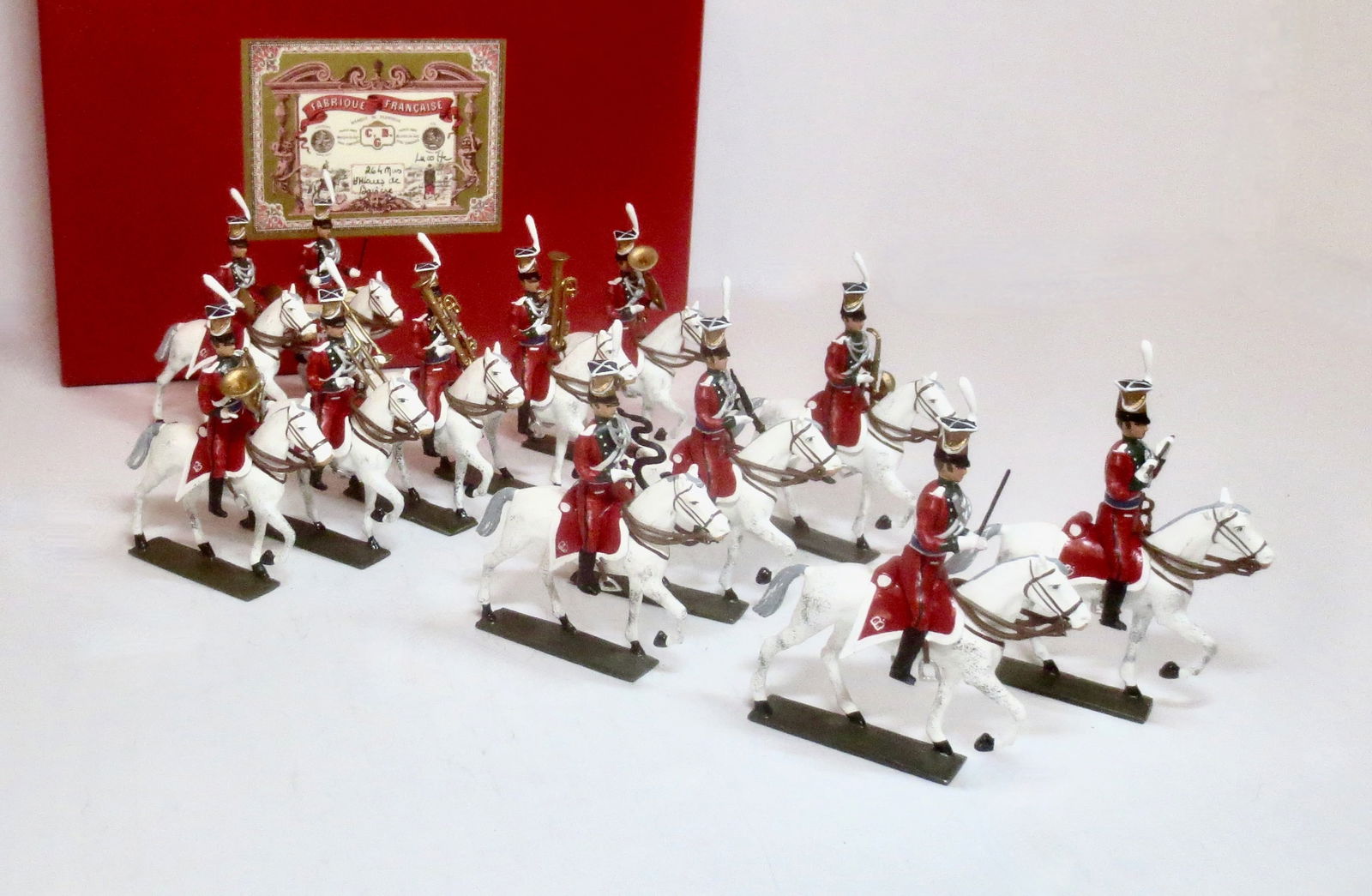 Lucotte Bavarian Lancers Band: 12 pieces. Mint to near mint condition. Box excellent.