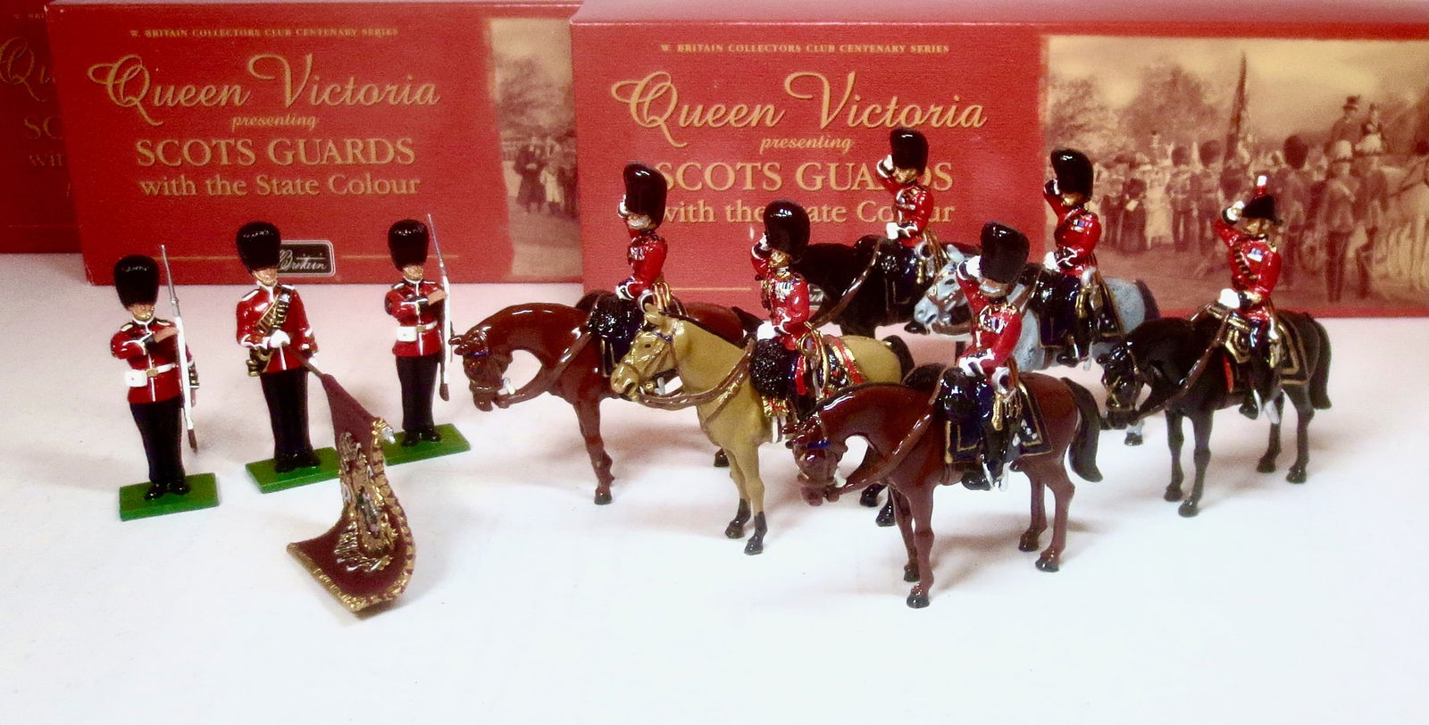 Britains Scots Guards Colour Party With Officers (1 of 1)