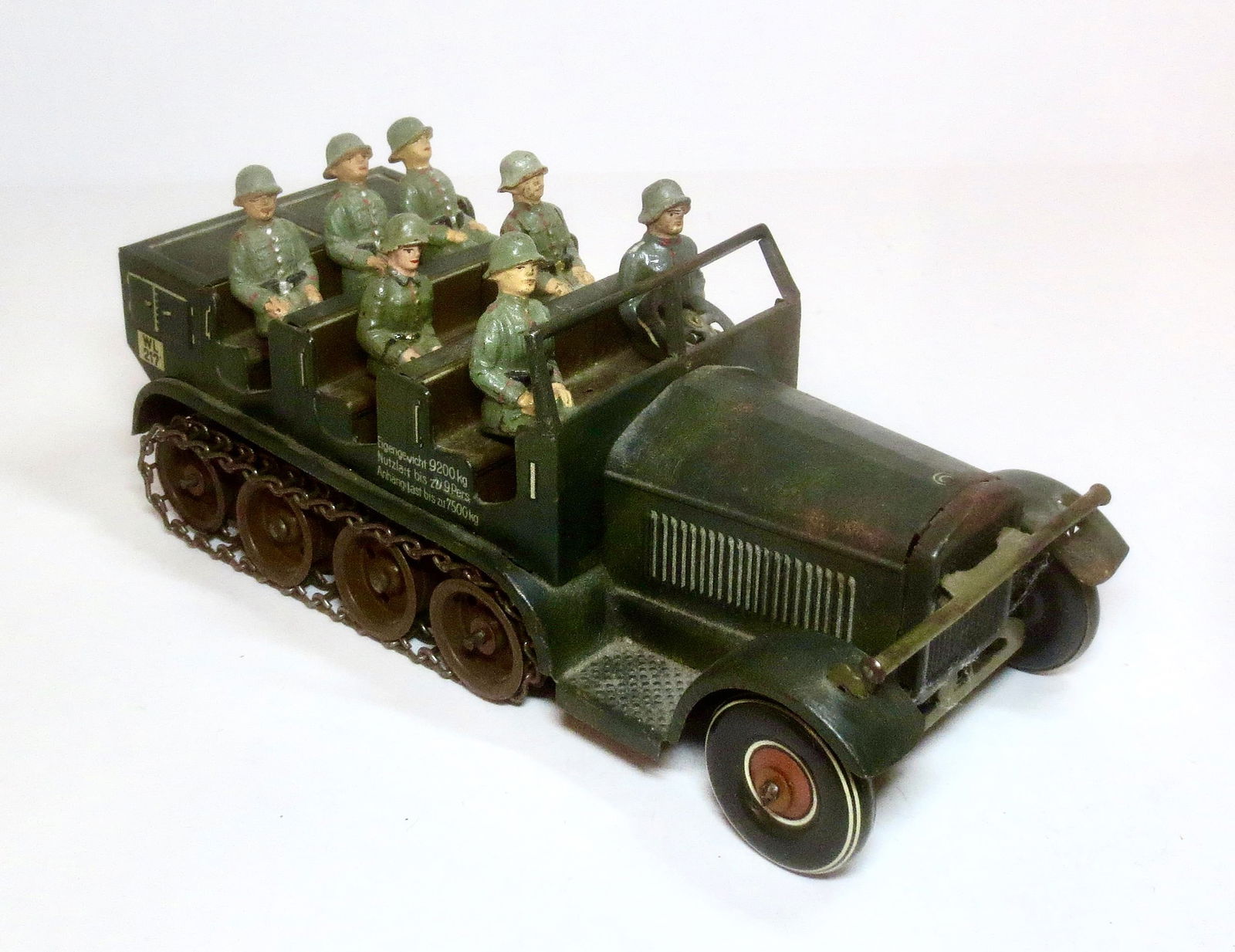Tippgo Elastolin German Halftrack SdKFZ & Crew (1 of 2)