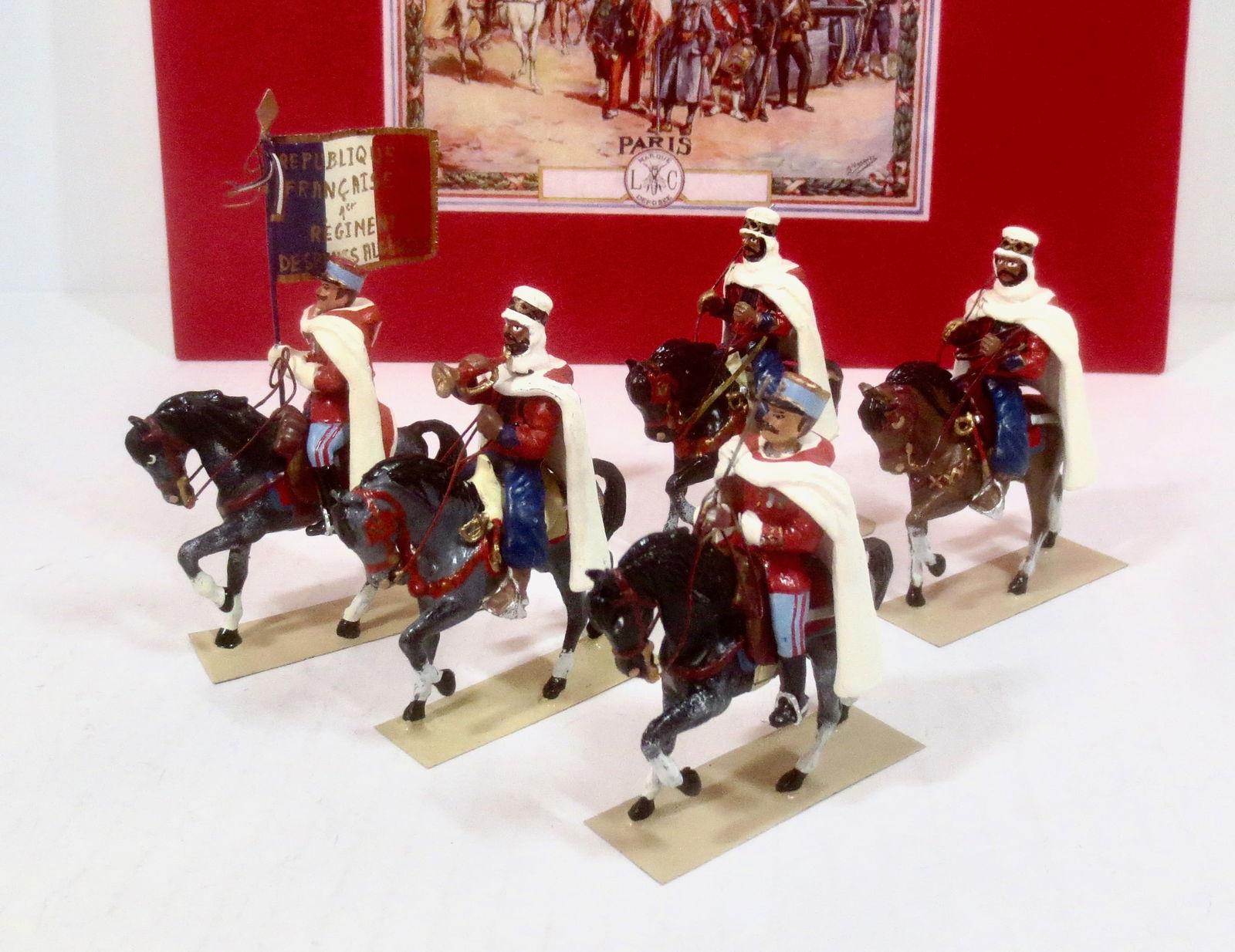 Lucotte Algerian Spahis: 5 pieces. Near mint condition. Box excellent.