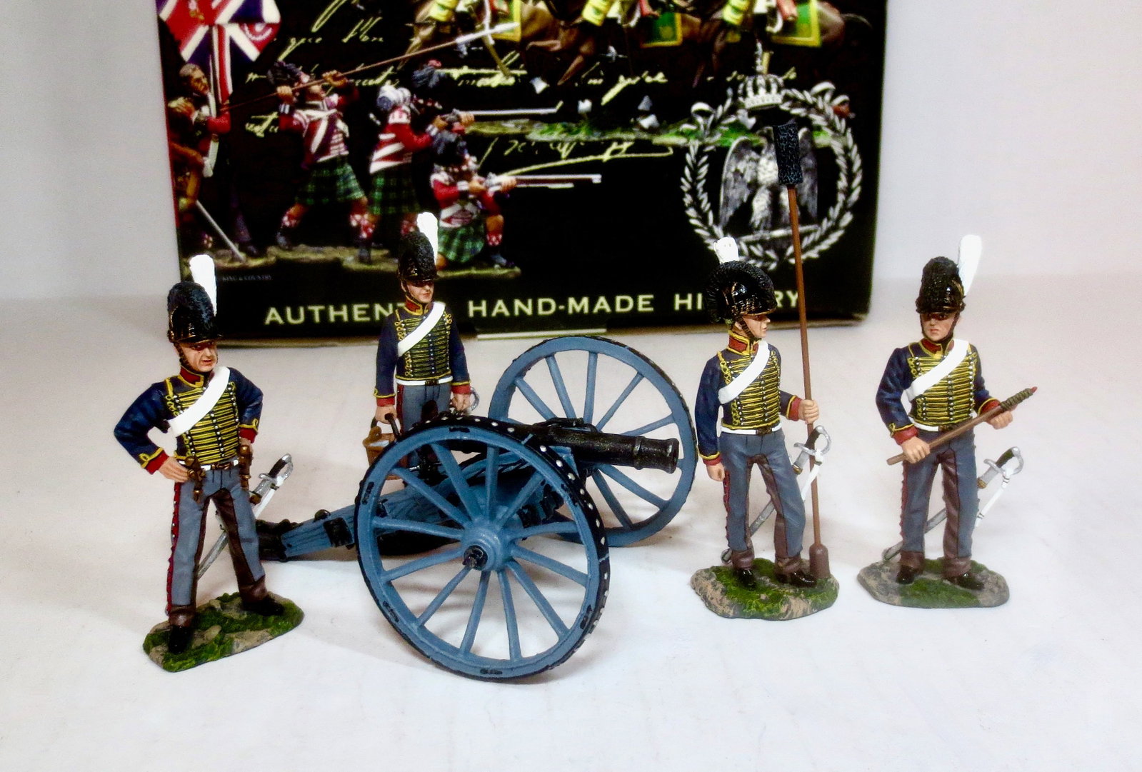 King & Country #NA098 6 Pounder Gun & Crew: 5 pieces. Mint condition. Box excellent.