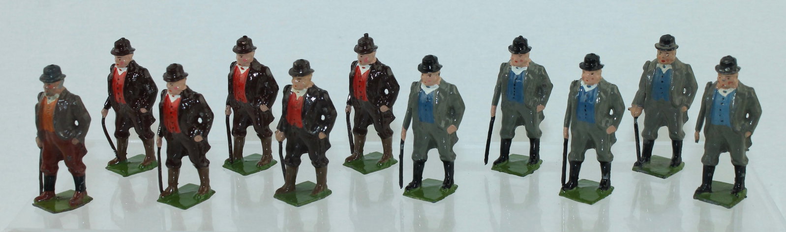 Britains Lot of Farmers: Farm Series. Lot includes 11 of 501 Farmer. 11 Pieces. Condition Excellent. No Box.
