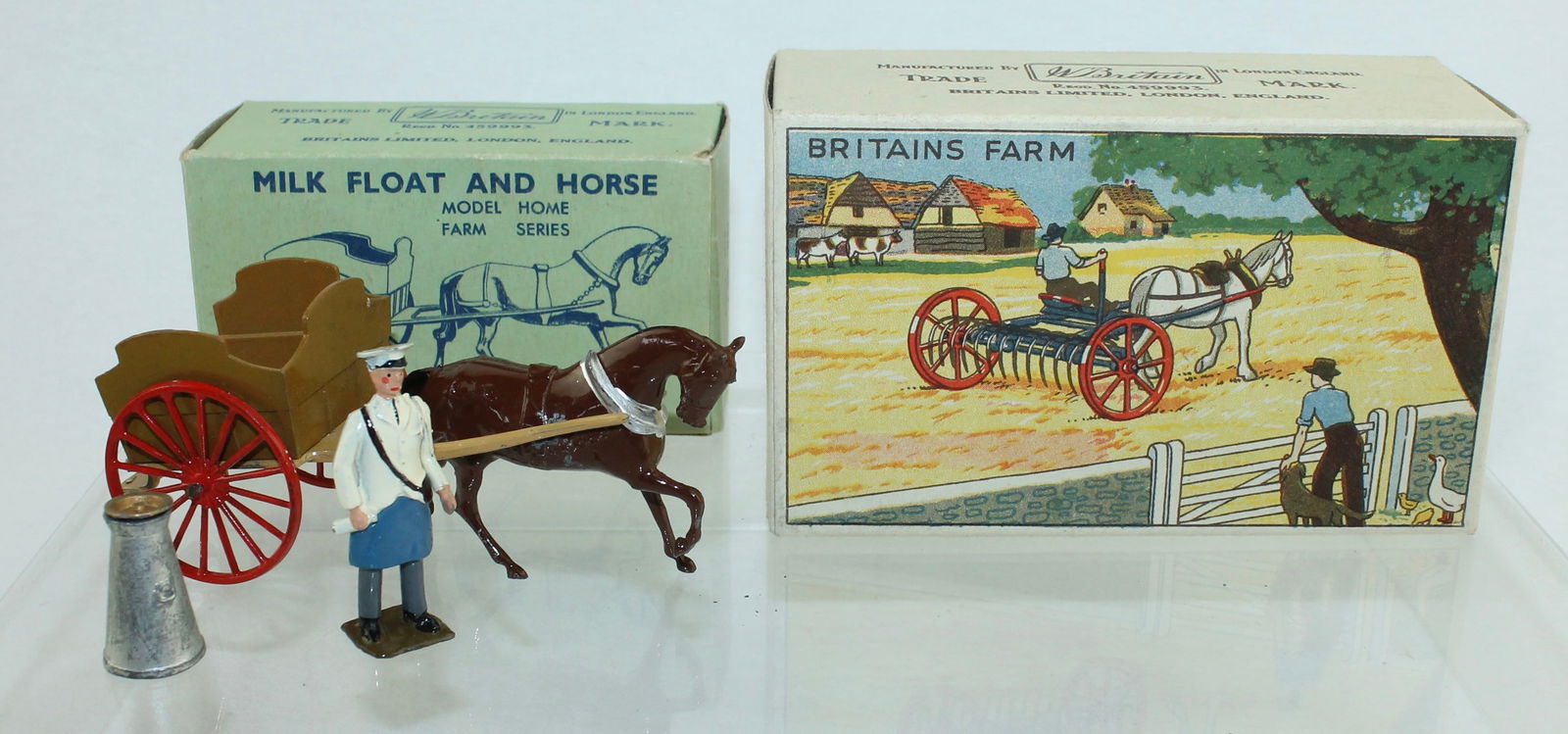 Britains Farm Lot Milk Float and Rake (1 of 2)