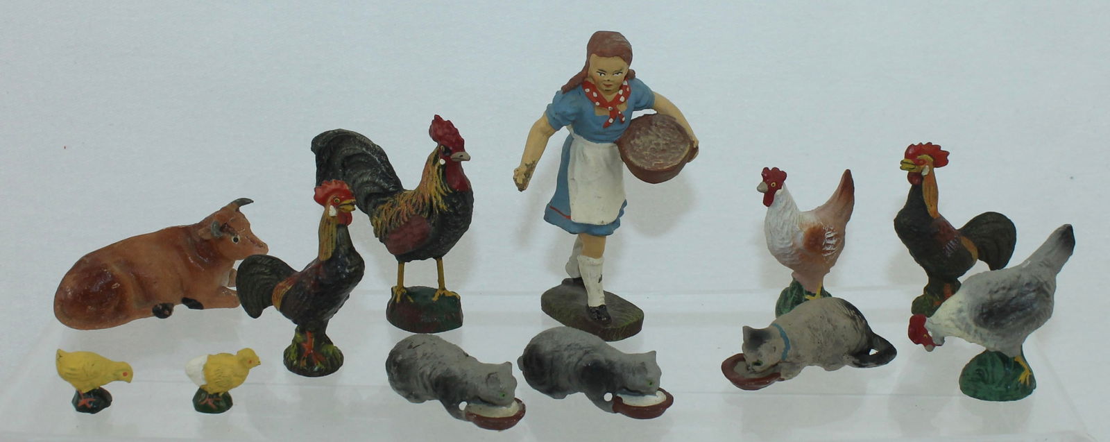 Elastolin Lot Farm Girl and Animals (1 of 2)