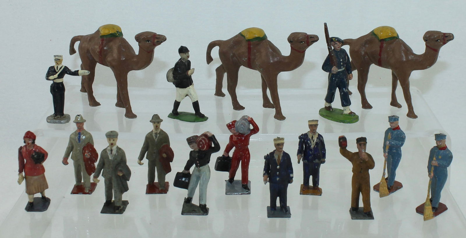 Lot of French Aluminum and Lead Figuures (1 of 1)