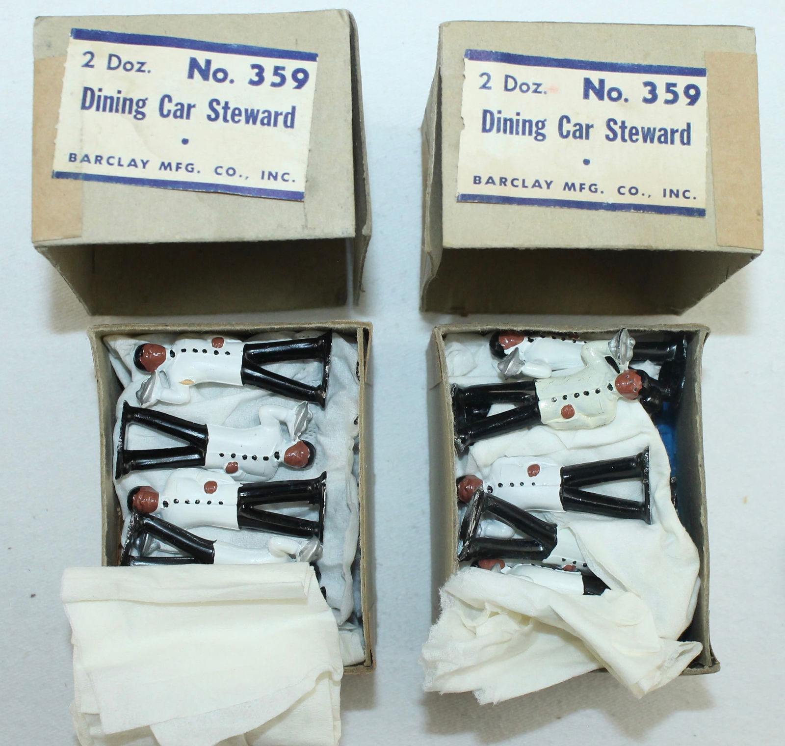 Lot of Barclay Store Stock Dining Car Stewards (1 of 2)