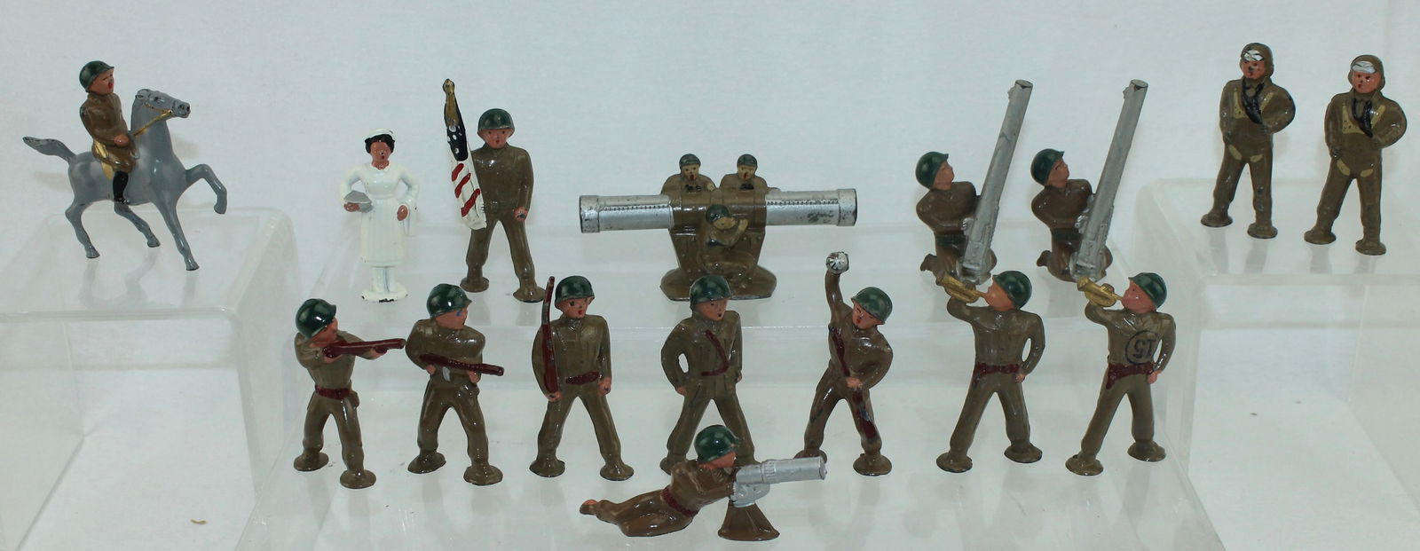 Lot of Barclay Pod Foot Infantry Aviators (1 of 1)