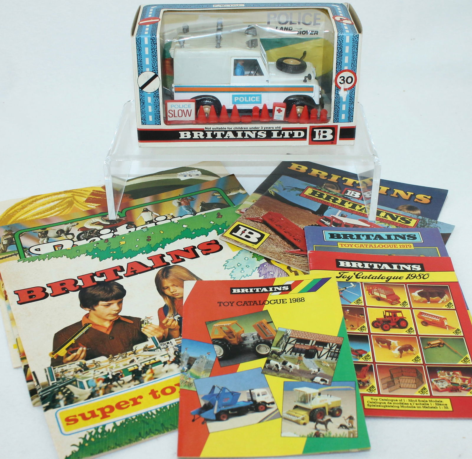 Britains Police Land Rover and Vintage Catalogs (1 of 4)