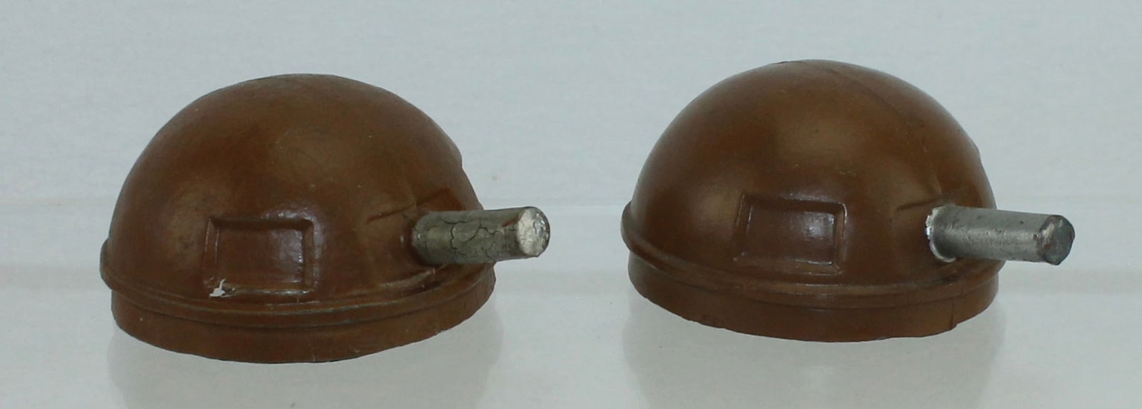 American Metal Toys Lot Pillboxes: 2 Pieces. Condition Very Good. Casting Flaw on One Pill Box. No Box