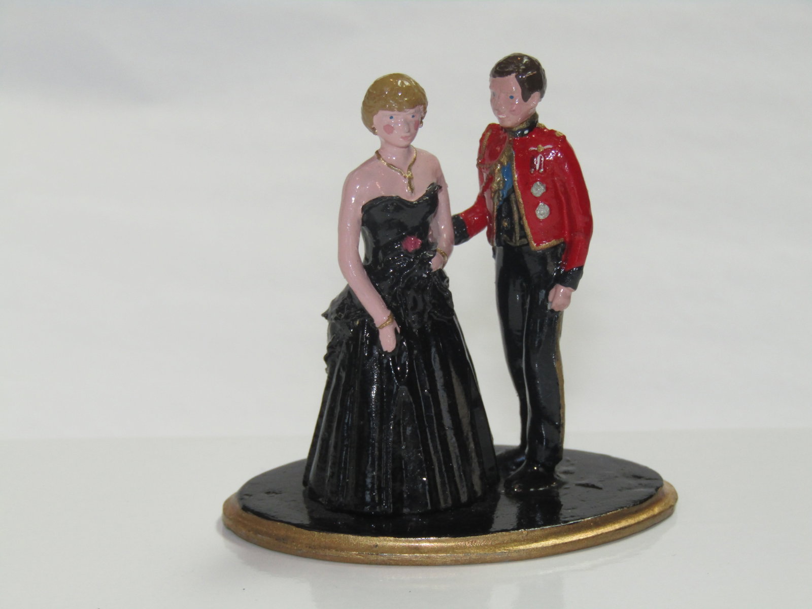 Blenheim of Wales Royal Engagement: Blenheim of Wales "Royal Engagement" duplex figure of Prince Charles and Princess Diana on a single base, ca. 1981. Condition Excellent. Unboxed.
