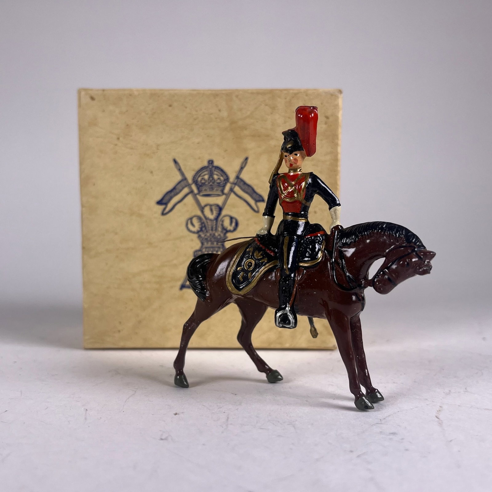 Britains No 2169 12th Royal Lancer: Post war. In Trafalgar Square box. Condition excellent. Box excellent.