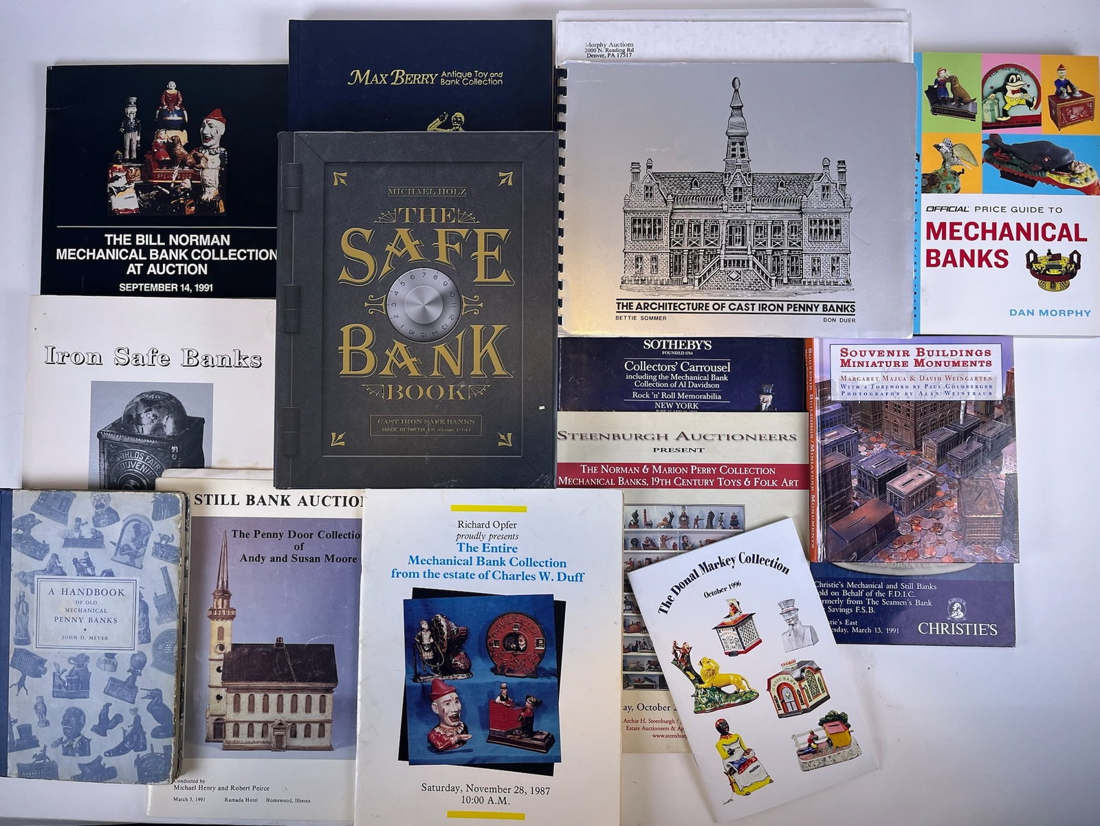 Mechanical and Still Bank Books: Including Souvenier Buildings, Official Price Guide of Mechanical Banks, Max Berry Collection Part 1, The Safe Bank Book, The Al Davidson Collection 1988, The Norman and Marion Perry Collection 2001, 