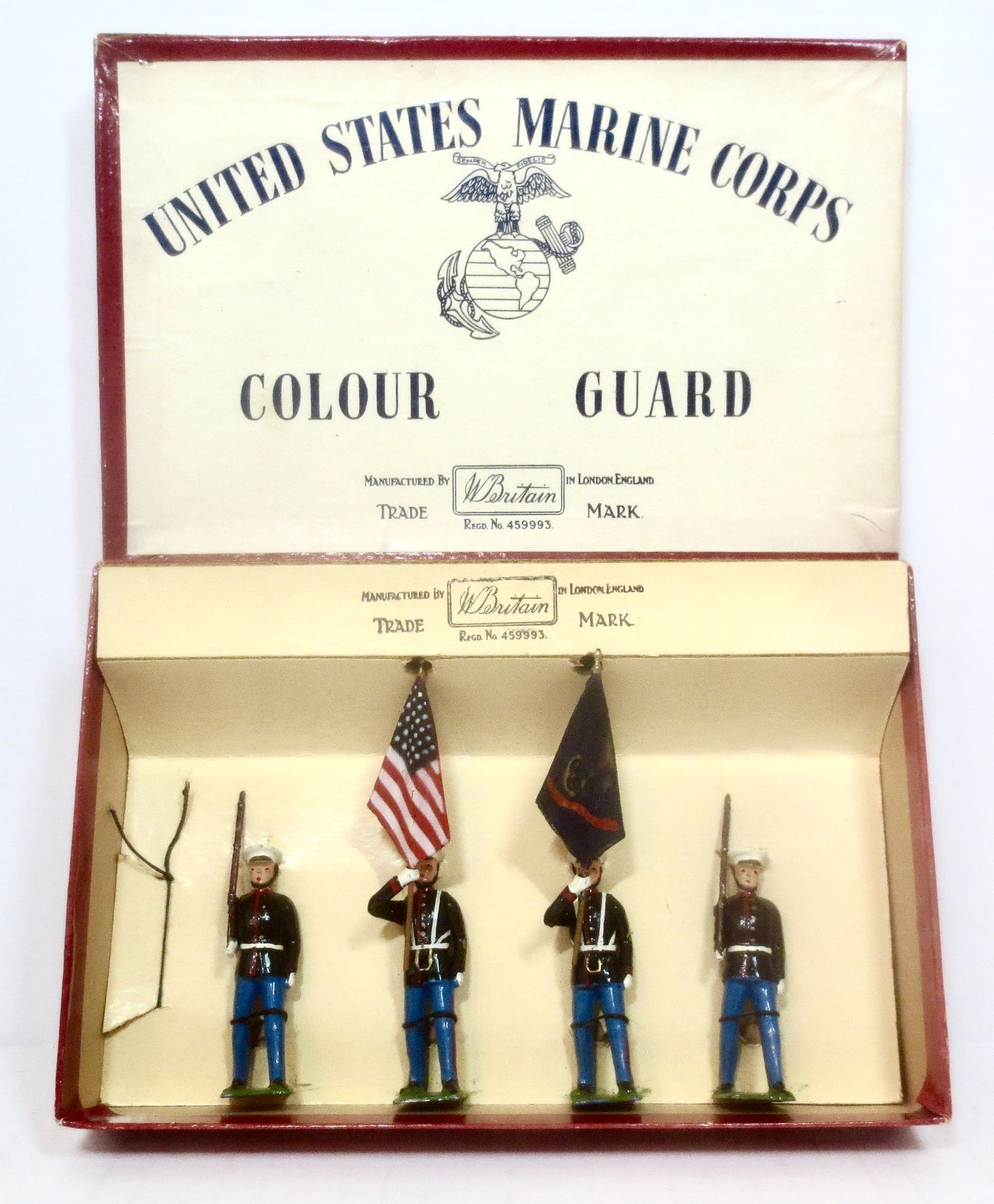 Britains #2101 US Marine Corps Colour Guard (1 of 1)