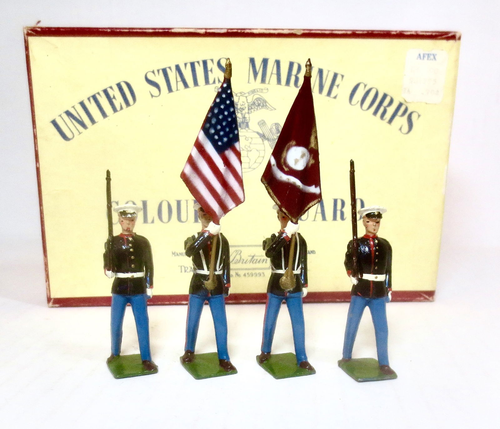 Britains #2101 US Marine Corps Colour Guard (1 of 1)