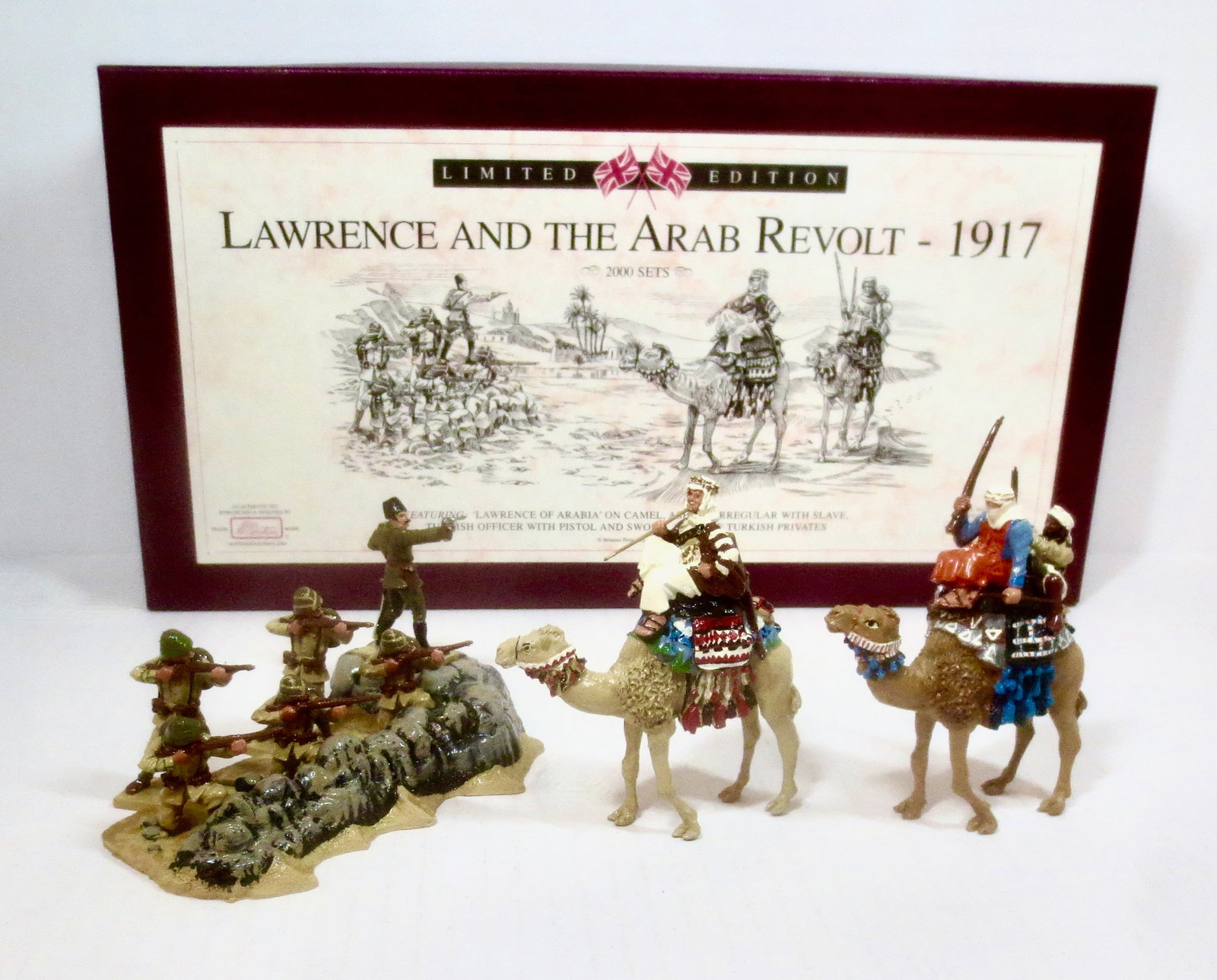 Britains #5298 Lawrence of Arabia: Britains 1998 Limited Edition. Lawrence and the Arab Revolt, 1917. 10 pieces. Mint condition. Box excellent.