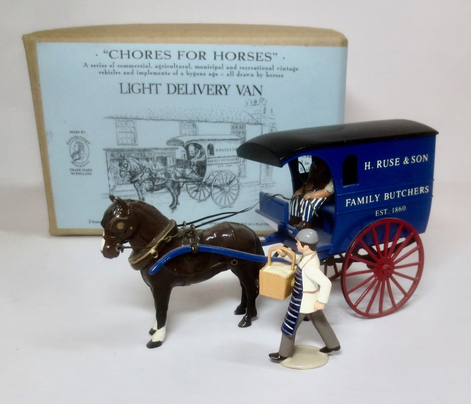 Gainsborough Light Delivery Van: With Delivery Boy from another maker. 4 pieces. Mint condition. Box very good.
