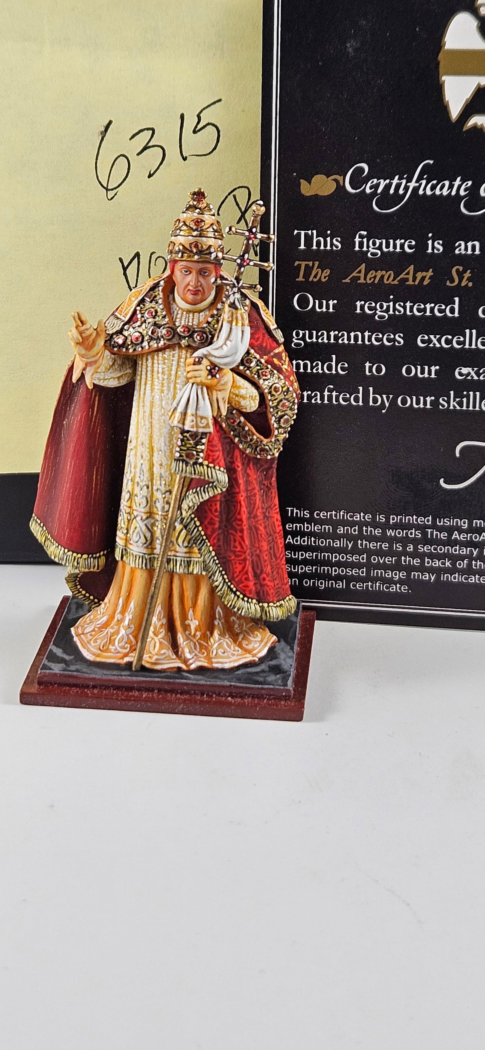 AeroArt St. Petersburg Pope Rodrigo Borgia: AeroArt Military Miniatures - The St. Petersburg Collection #6315 - Rodrigo Borgia, Pope Alexander VI. Excellent, Boxed, 1 piece.