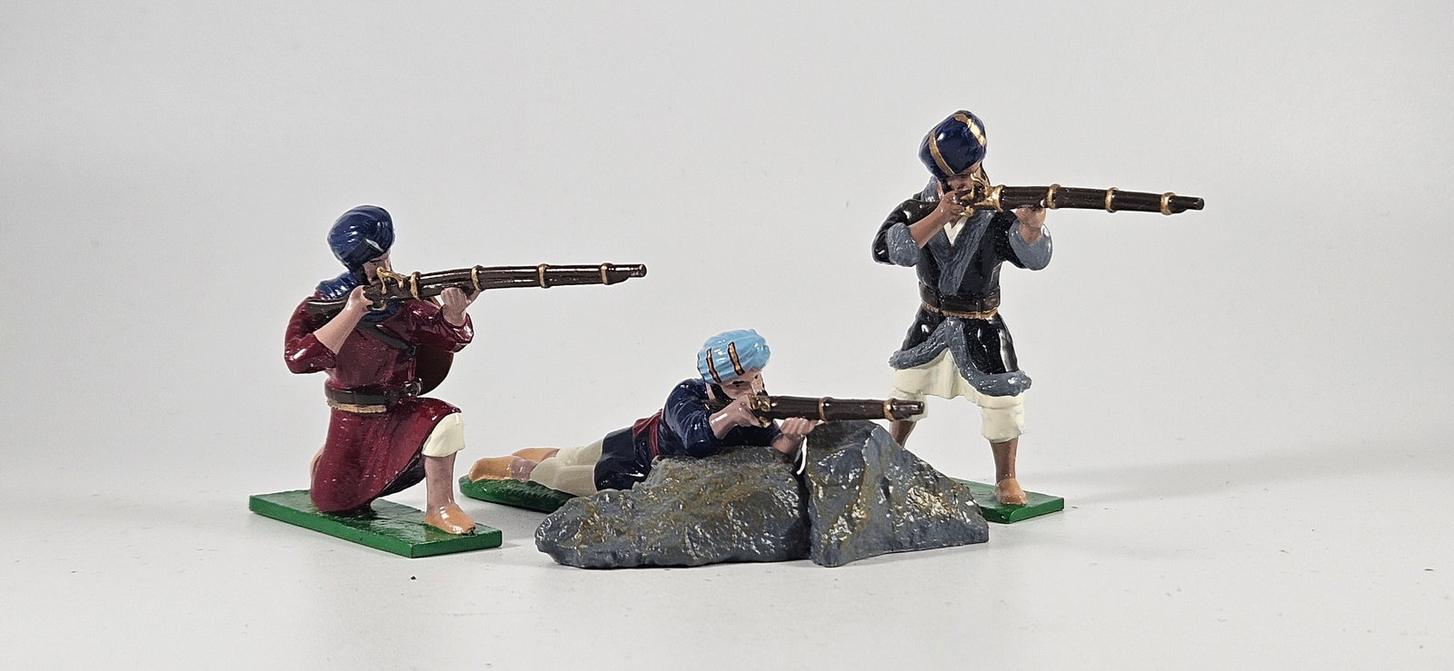 Trophy Toy Soldiers Afghan Battle Set: Trophy Toy Soldiers of Wales. Long retired company. Afghan Wars - Set TD7 - Afghan Battle Set. Very fine unboxed.