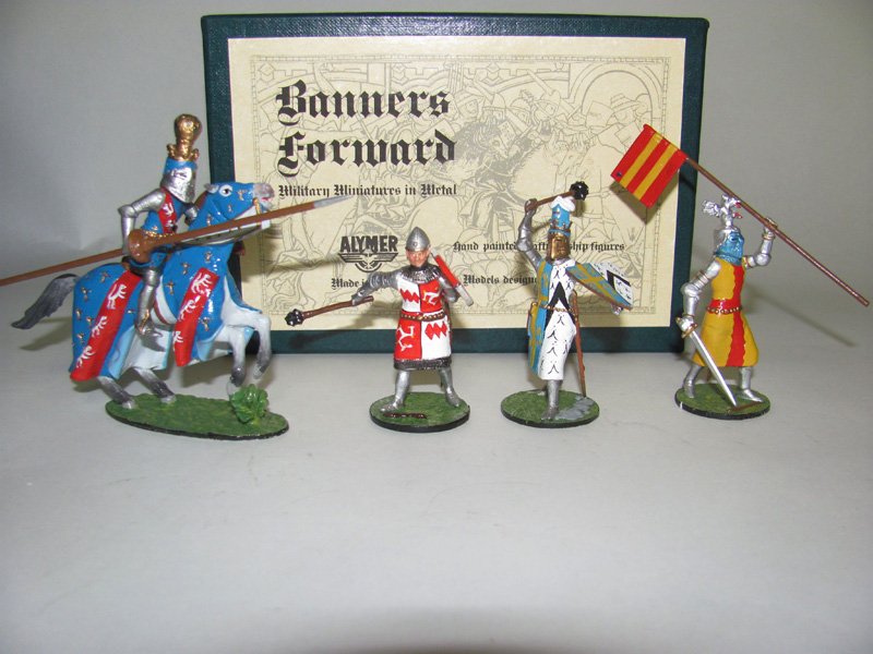 Alymer Banner’s Forward: William Montacote Lord of Man BF-17, W. Hardeshull BF-28, Tomas Hatfield-Bishop of Durham BF-22, Jacques De Bourbon BF-24