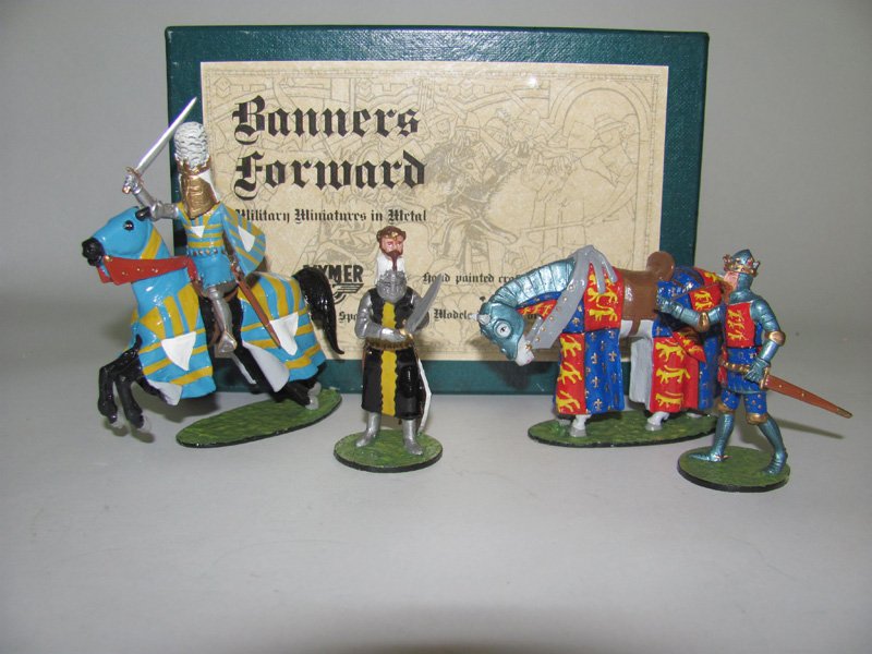 Alymer Banner’s Forward: King Edward III BF-30, Earl of Suffolk BF-35, Roger Lord Mortimer BF-36