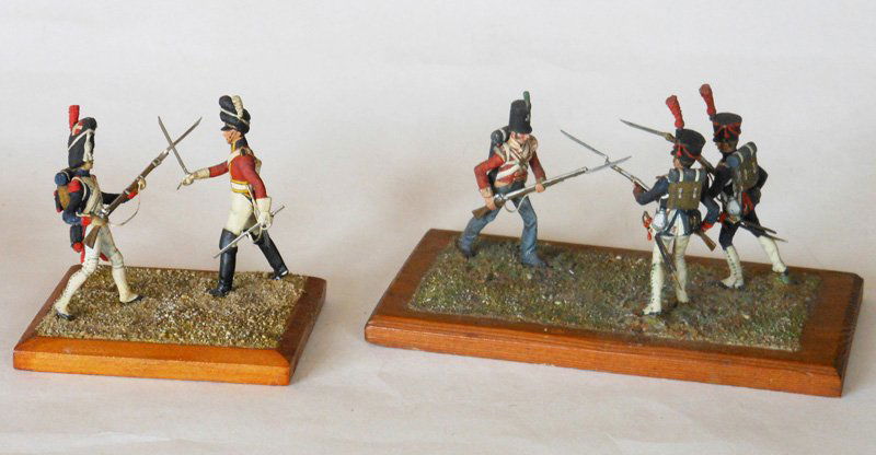 Stadden: - Painted by Charles Stadden. Extremely Rare and Exquisitely Detailed. Napoleonic Dioramas Post War x 2.