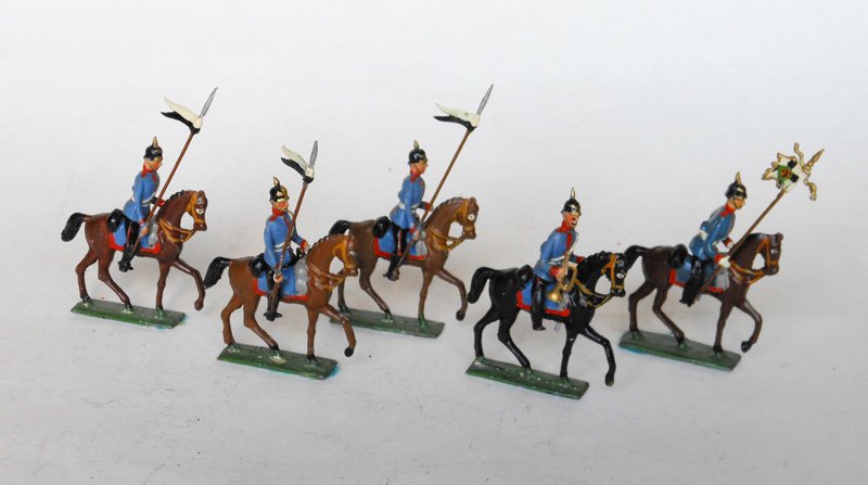 Haffner Prussian Lancers: Pre War 5 Pieces. Unboxed.