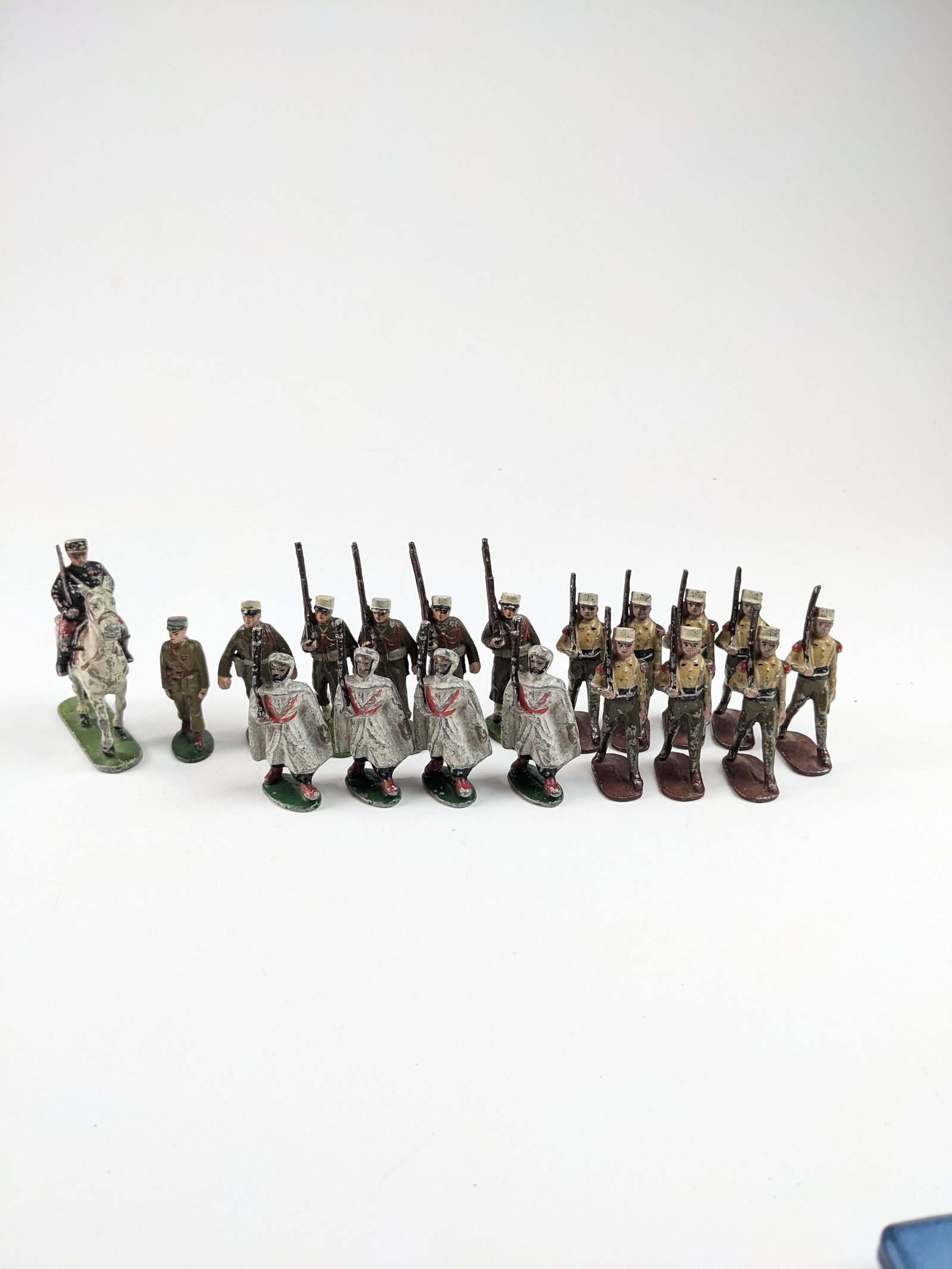 French Aluminum Various Poses: 19 Pieces. Condition Good. Unboxed.