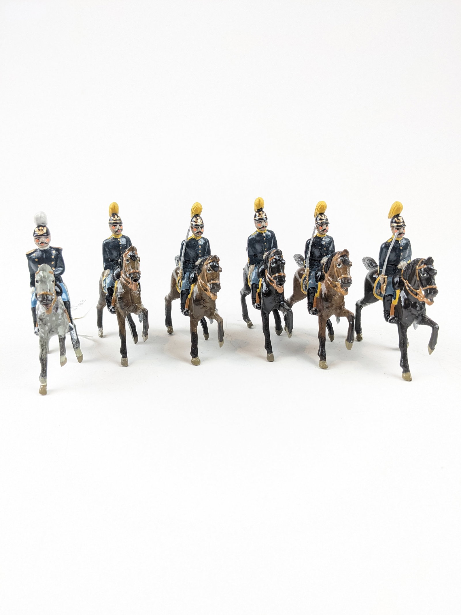 O'Brien Special Paint U.S. Cavalry 1890's: 6 Pieces. Condition Excellent. Unboxed.