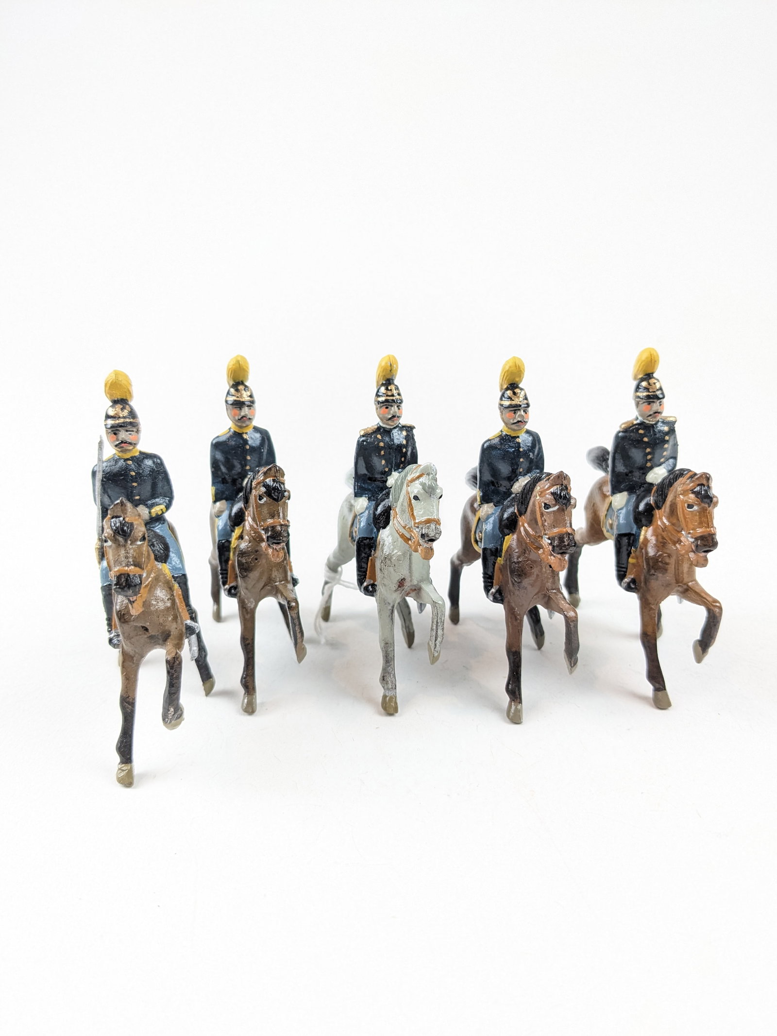 O'Brien Special Paint U.S. Cavalry 1890's: 5 Pieces. Condition Excellent. Unboxed.