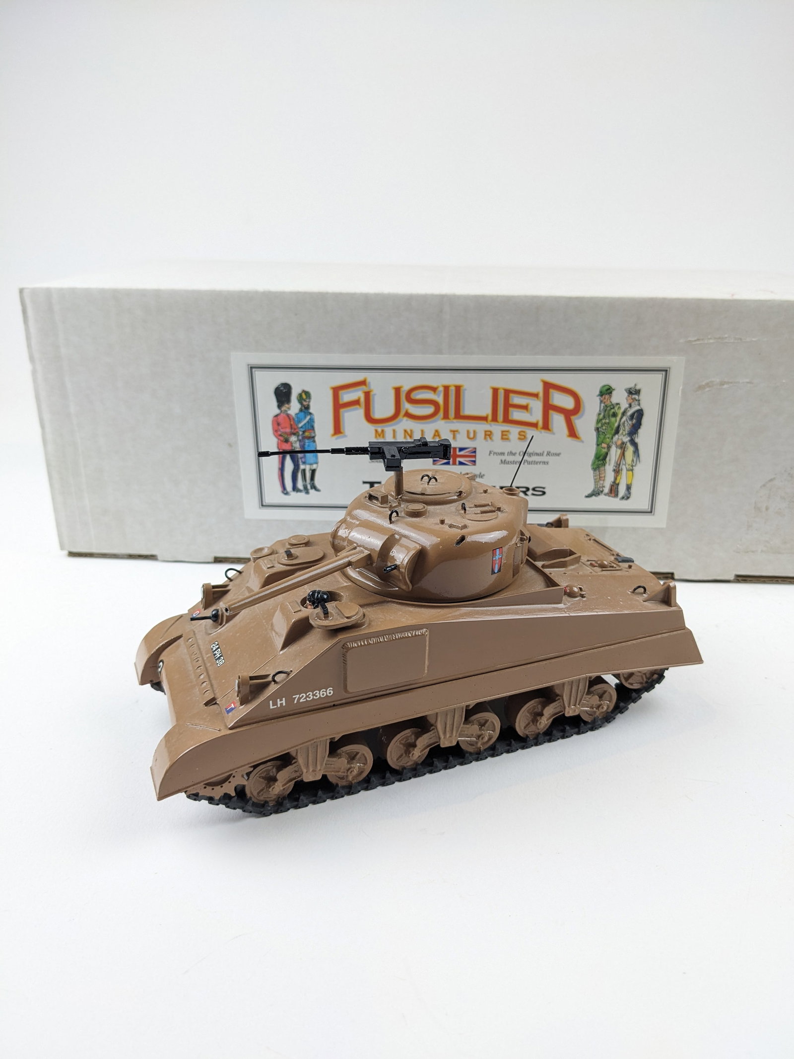 Fusilier British North Africa Sherman Tank: 2 Pieces. Condition Excellent. Box Very Good.
