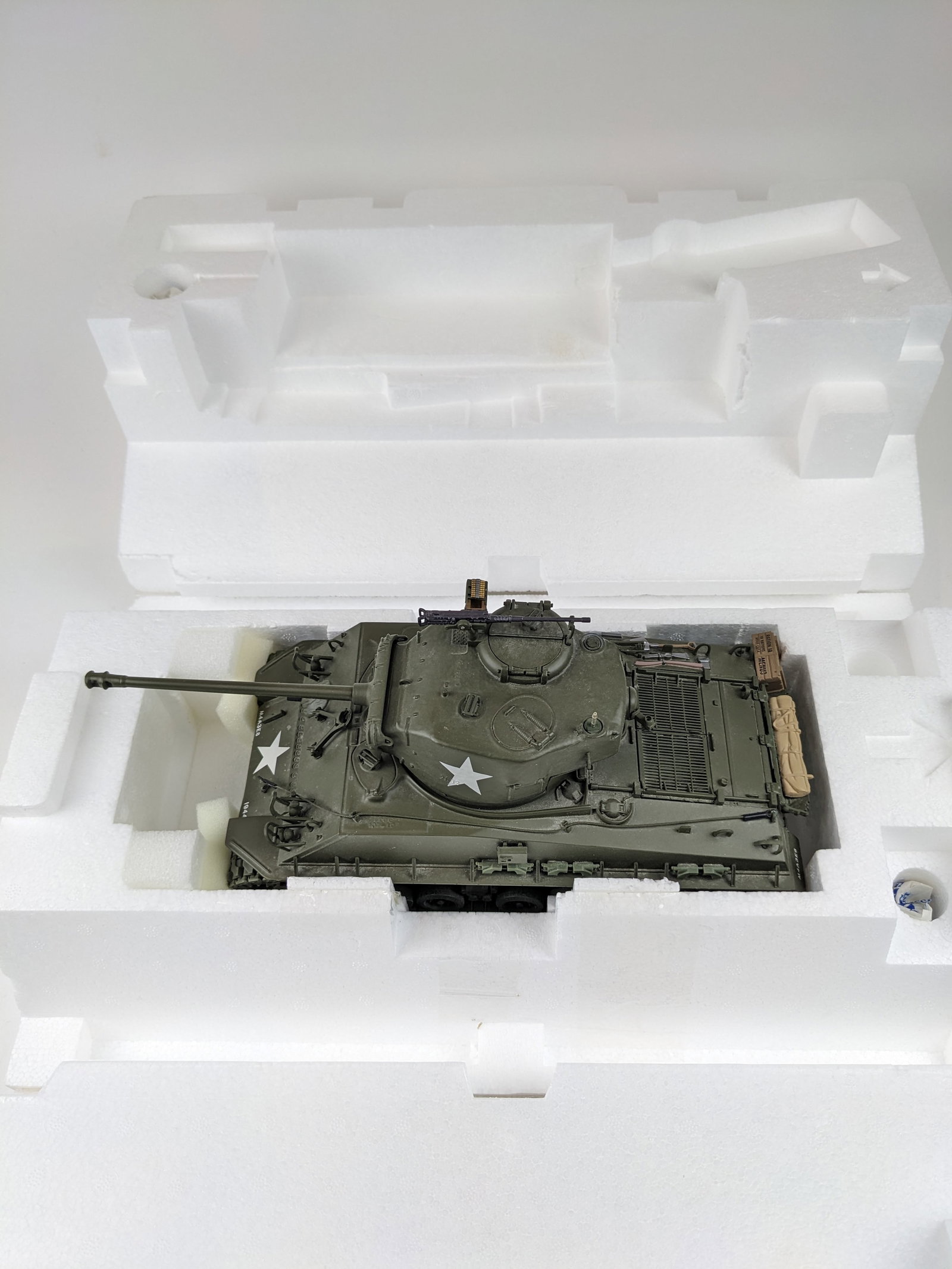 Franklin Mint M4-A3 Sherman Tank 15x6: 1 Piece. Condition Excellent. Box Good. HEAVY.